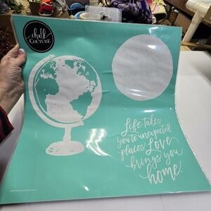 "Love Brings You Home" Chalk Couture Transfer Stencil Sz D 18x18 RETIRED DIY